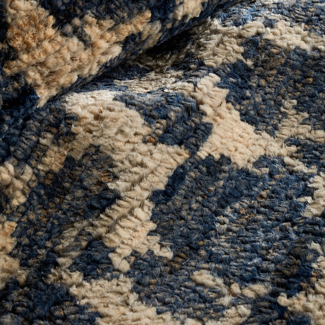 Stormi Indigo Hand Knotted Jute Rug Rug By Annie Selke