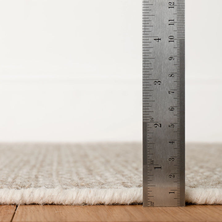 Honeycomb Natural Handwoven Wool Rug Rug By Annie Selke