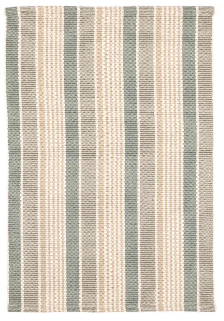 Mystic Stripe Slate Handwoven Indoor/Outdoor Rug Rug By Annie Selke
