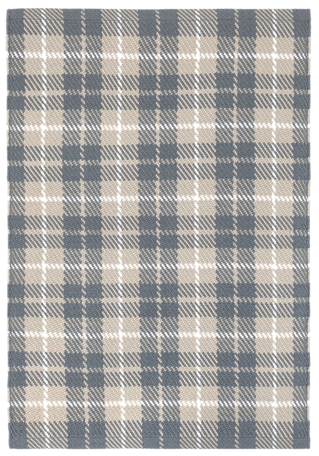 Lakeville Plaid Charcoal Handwoven Indoor/Outdoor Rug Rug By Annie Selke