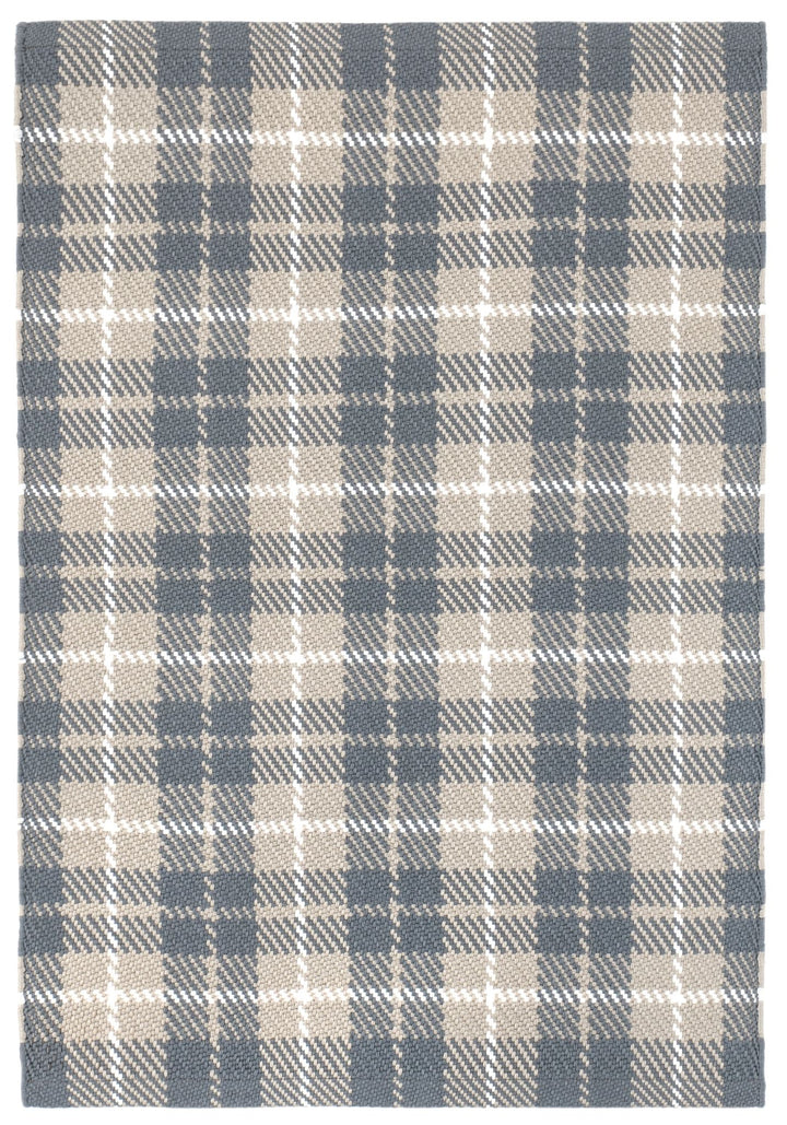 Lakeville Plaid Charcoal Handwoven Indoor/Outdoor Rug Rug By Annie Selke