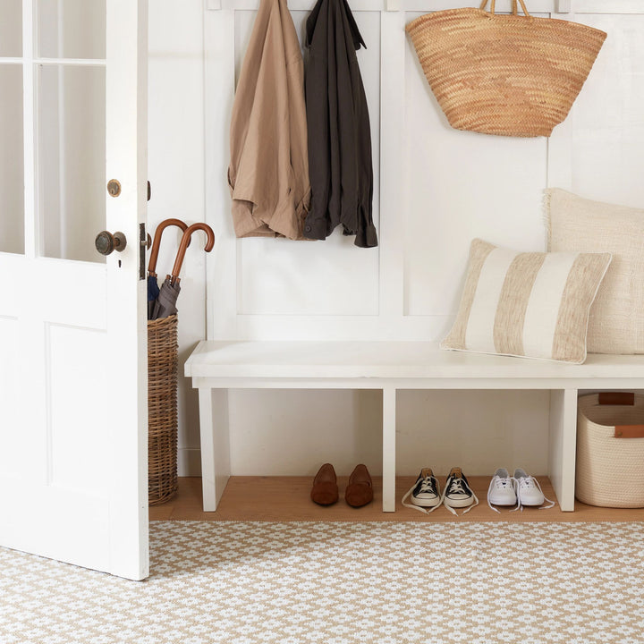 Samode Khaki Handwoven Indoor/Outdoor Rug Rug By Annie Selke