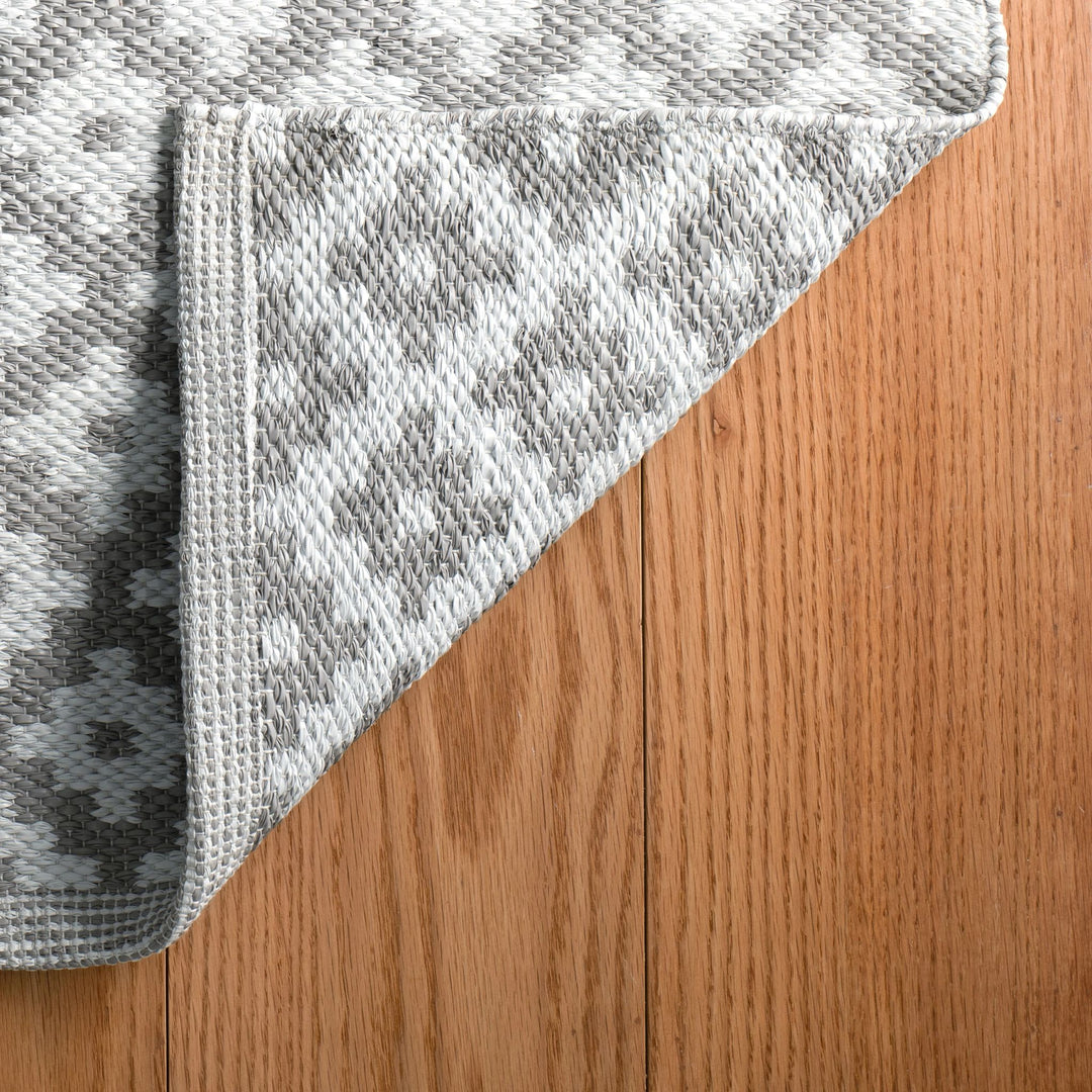 Samode Grey Handwoven Indoor/Outdoor Rug Rug By Annie Selke