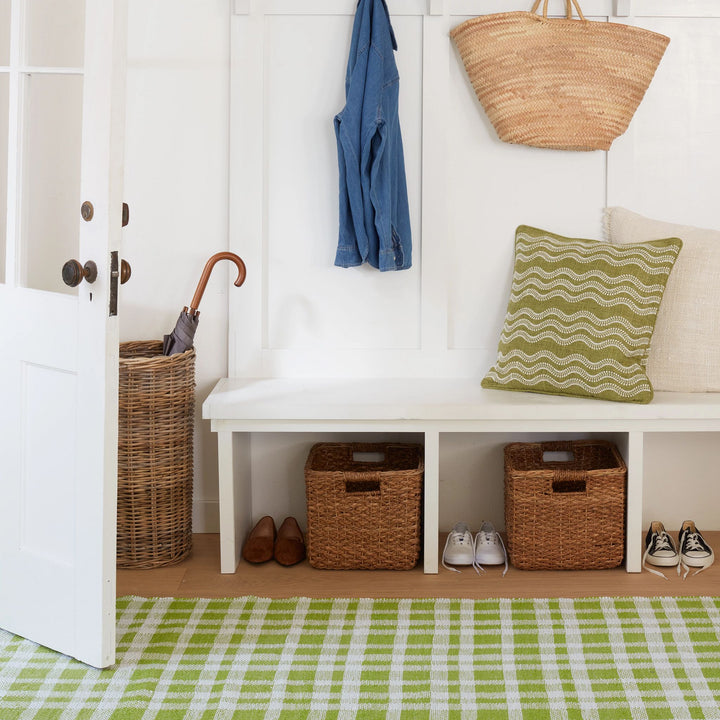 Tattersall Sprout Handwoven Indoor/Outdoor Rug Rug By Annie Selke