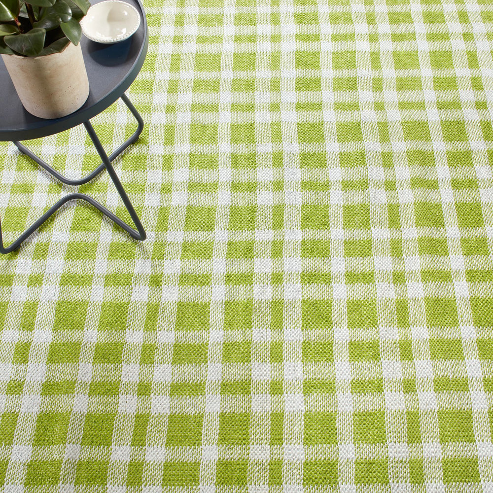 Tattersall Sprout Handwoven Indoor/Outdoor Rug Rug By Annie Selke