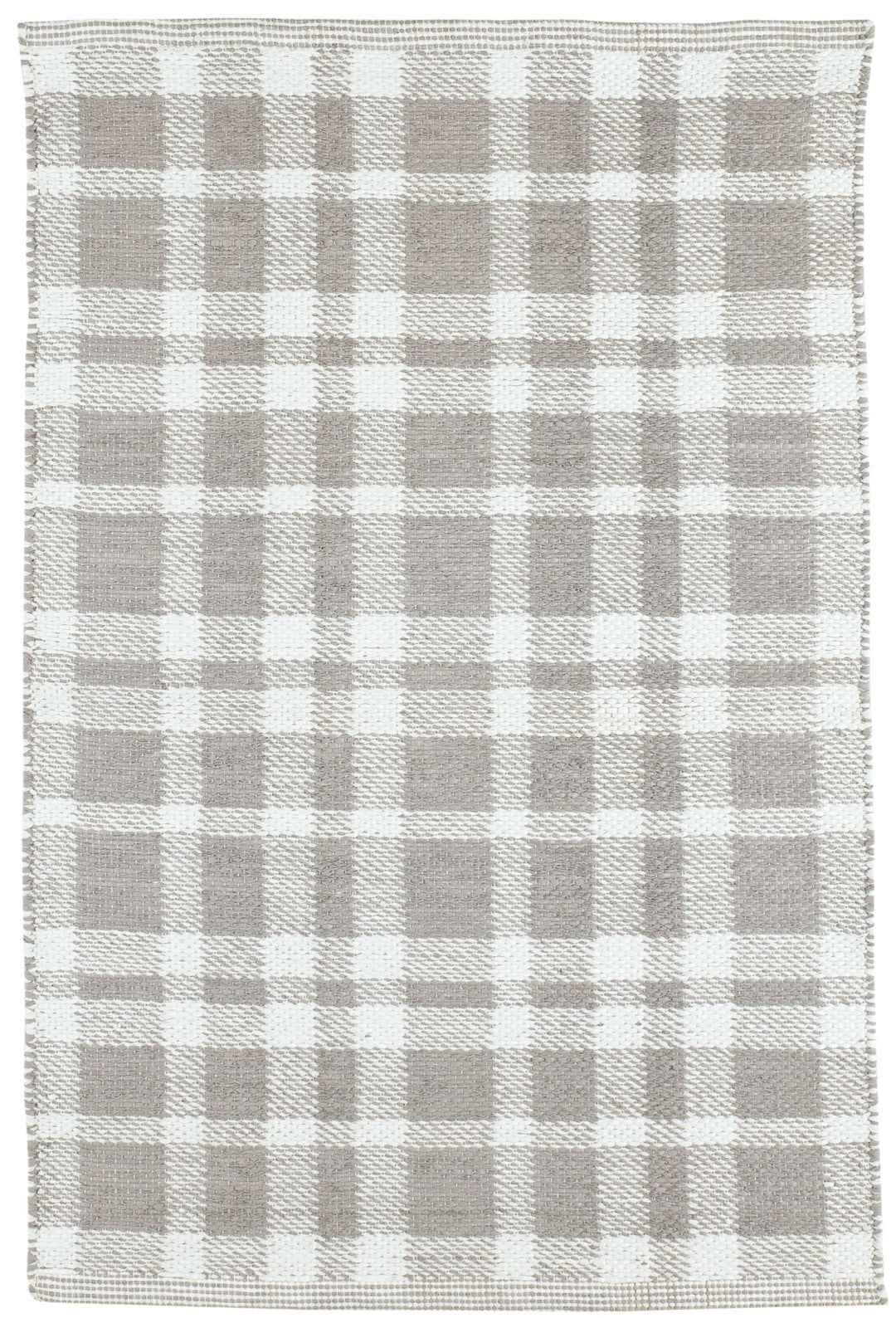 Tattersall Grey Handwoven Indoor/Outdoor Rug Rug By Annie Selke