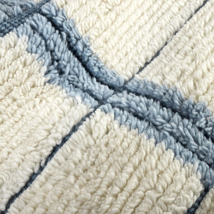 Tory Pewter Blue Hand Knotted Wool Rug Rug By Annie Selke