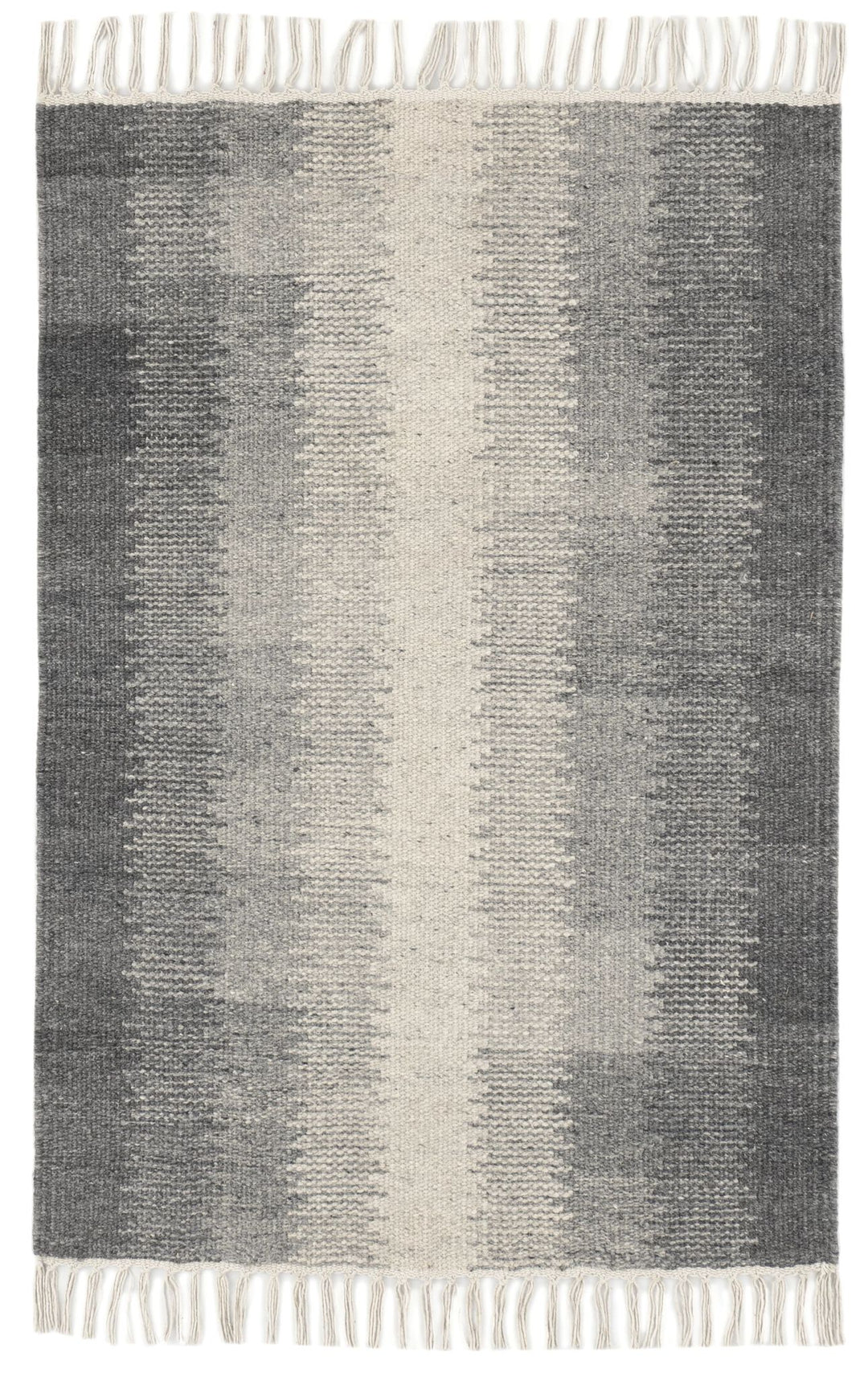 Ronan Ikat Grey Handwoven Wool Rug Rug By Annie Selke