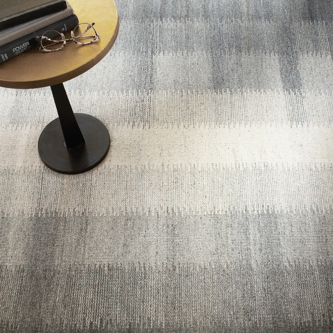Ronan Ikat Grey Handwoven Wool Rug Rug By Annie Selke