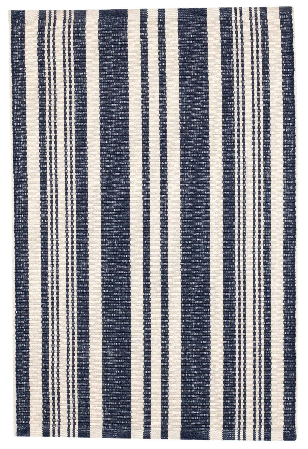 Irving Stripe Ivory Handwoven Cotton Rug Rug By Annie Selke