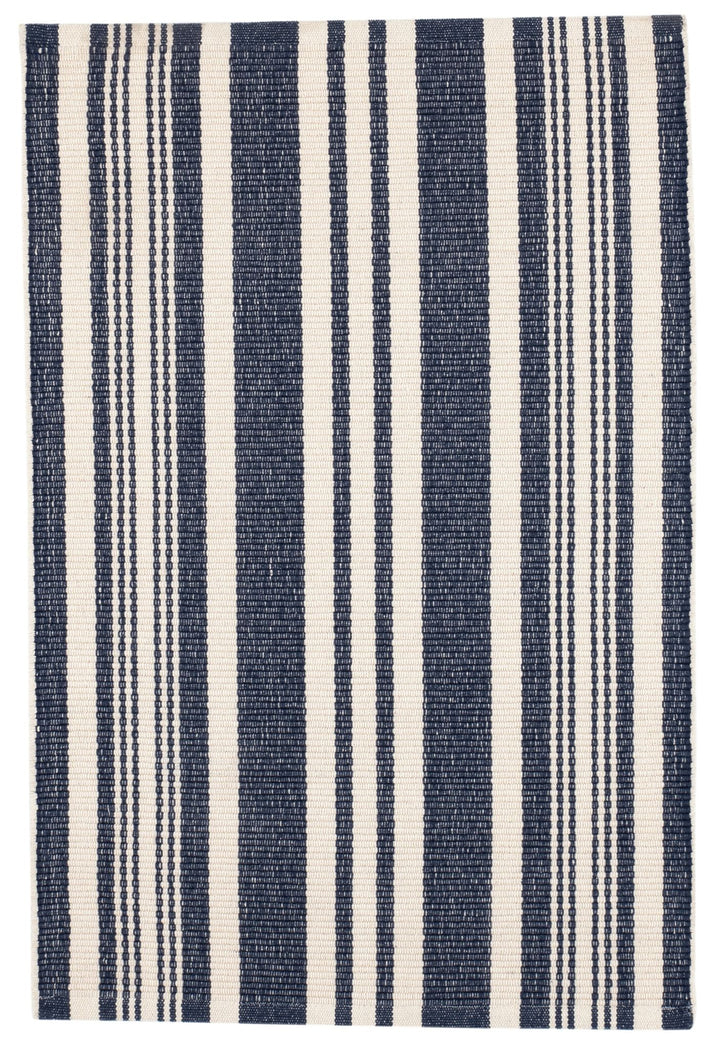 Irving Stripe Ivory Handwoven Cotton Rug Rug By Annie Selke