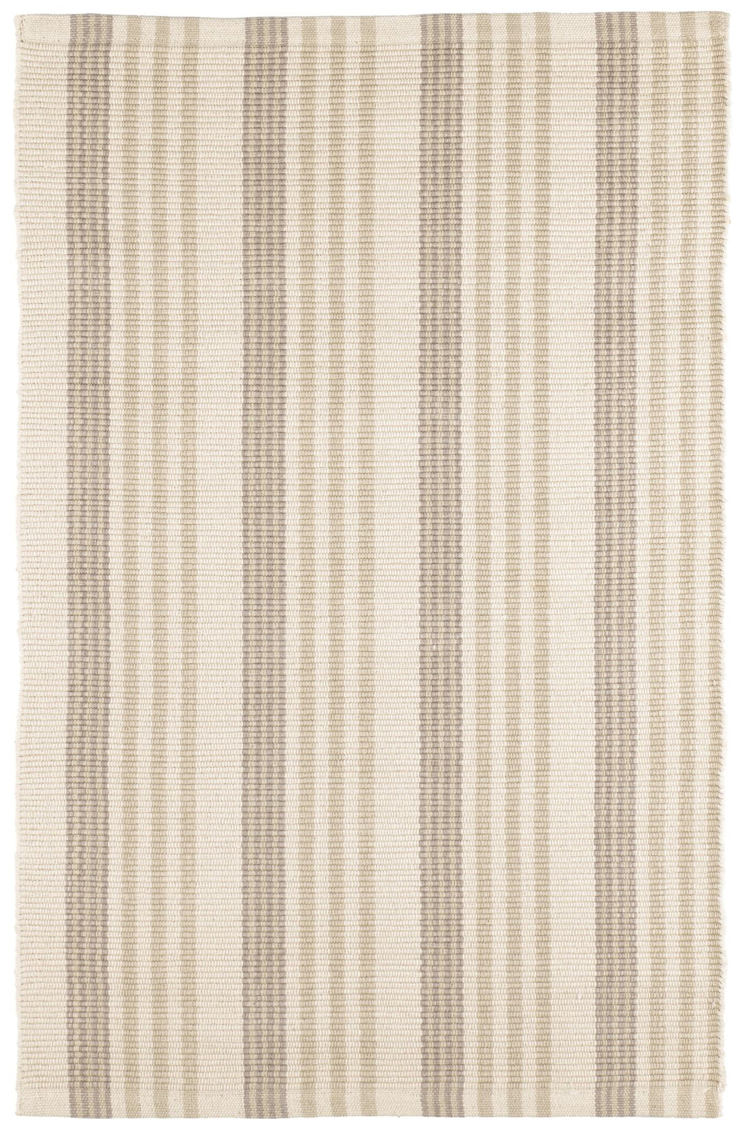 Putney Stripe Ivory Handwoven Cotton Rug Rug By Annie Selke