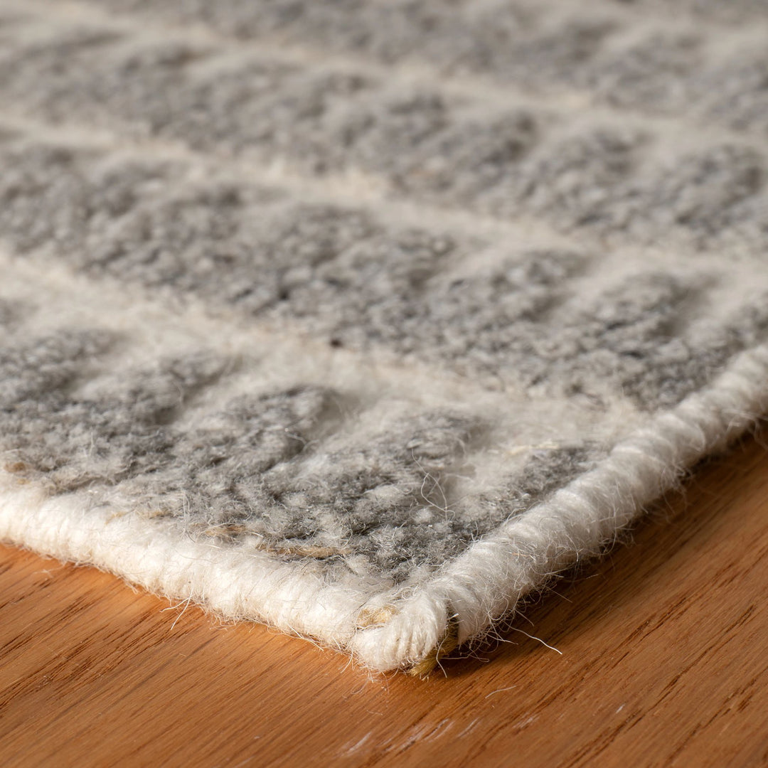 Whitby Grey Hand Knotted Wool Rug Rug By Annie Selke