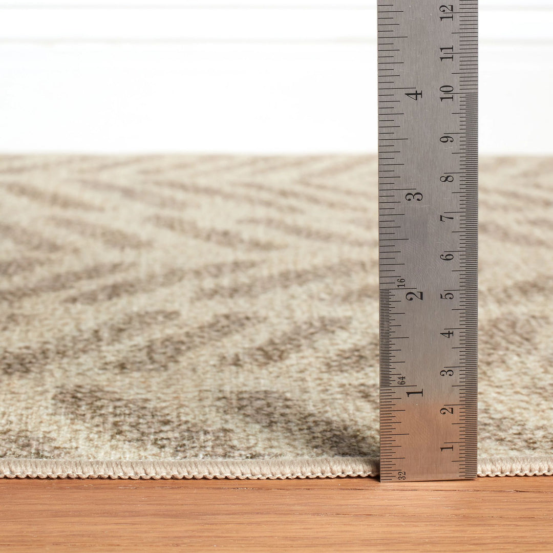 Rowley Grey Machine Washable Rug Rug By Annie Selke