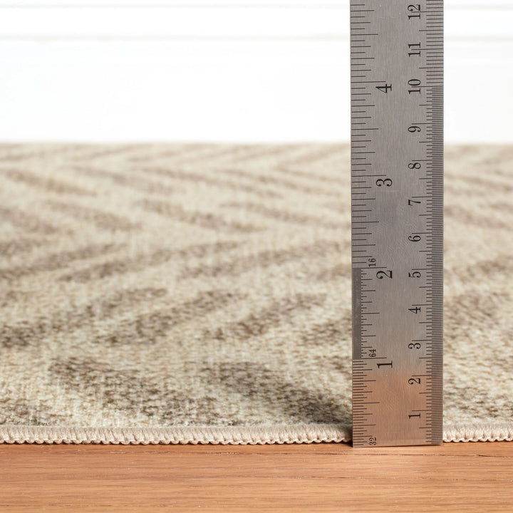 Rowley Grey Machine Washable Rug Rug By Annie Selke