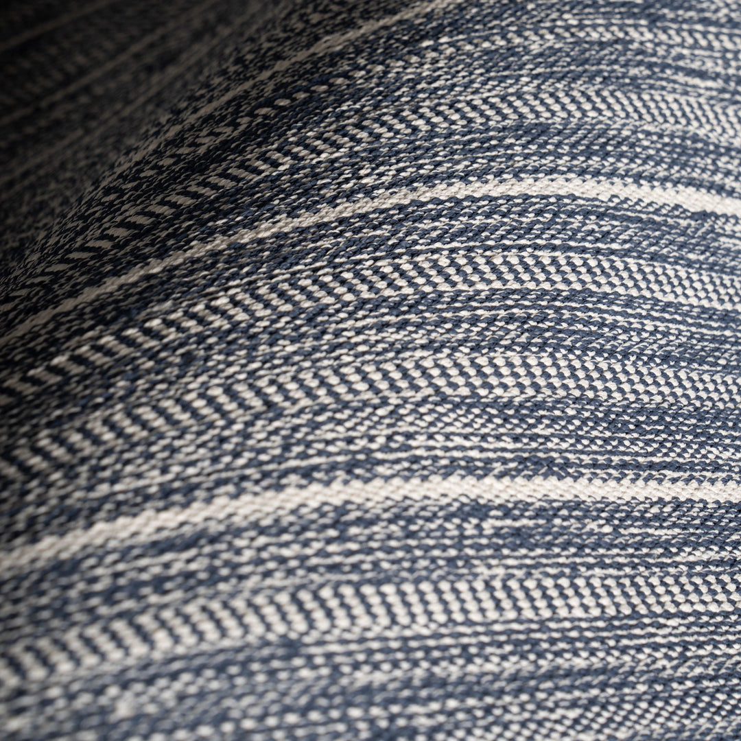 Skipper Stripe Navy Handwoven Indoor/Outdoor Rug Rug By Annie Selke