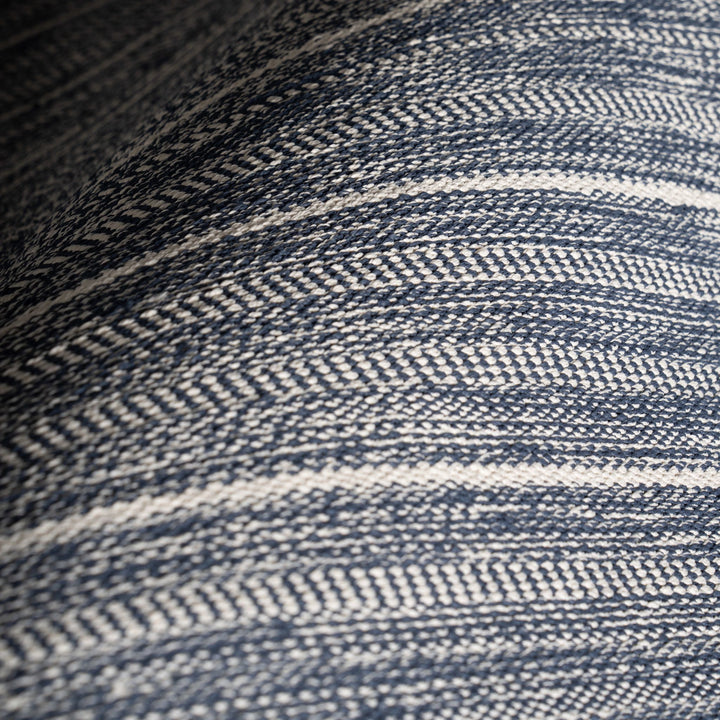 Skipper Stripe Navy Handwoven Indoor/Outdoor Rug Rug By Annie Selke