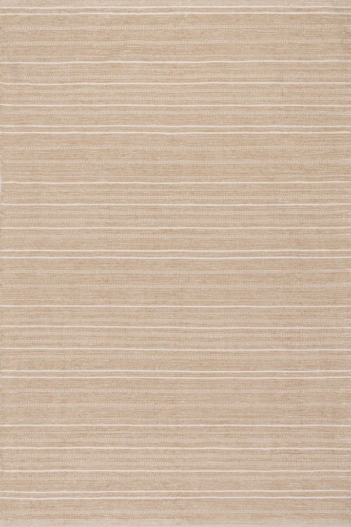 Skipper Stripe Khaki Handwoven Indoor/Outdoor Rug Rug By Annie Selke