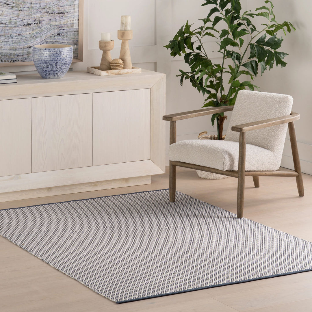 Riviera Navy Handwoven Indoor/Outdoor Rug Rug By Annie Selke