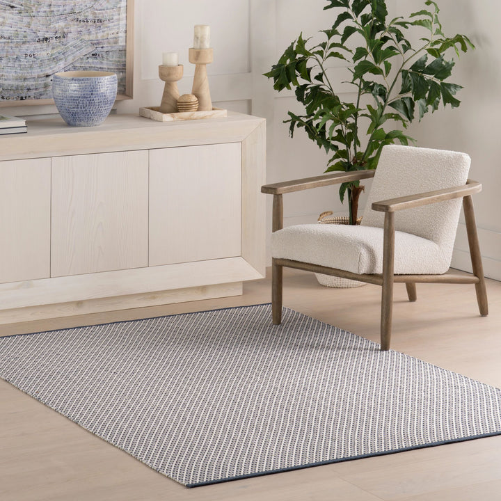 Riviera Navy Handwoven Indoor/Outdoor Rug Rug By Annie Selke
