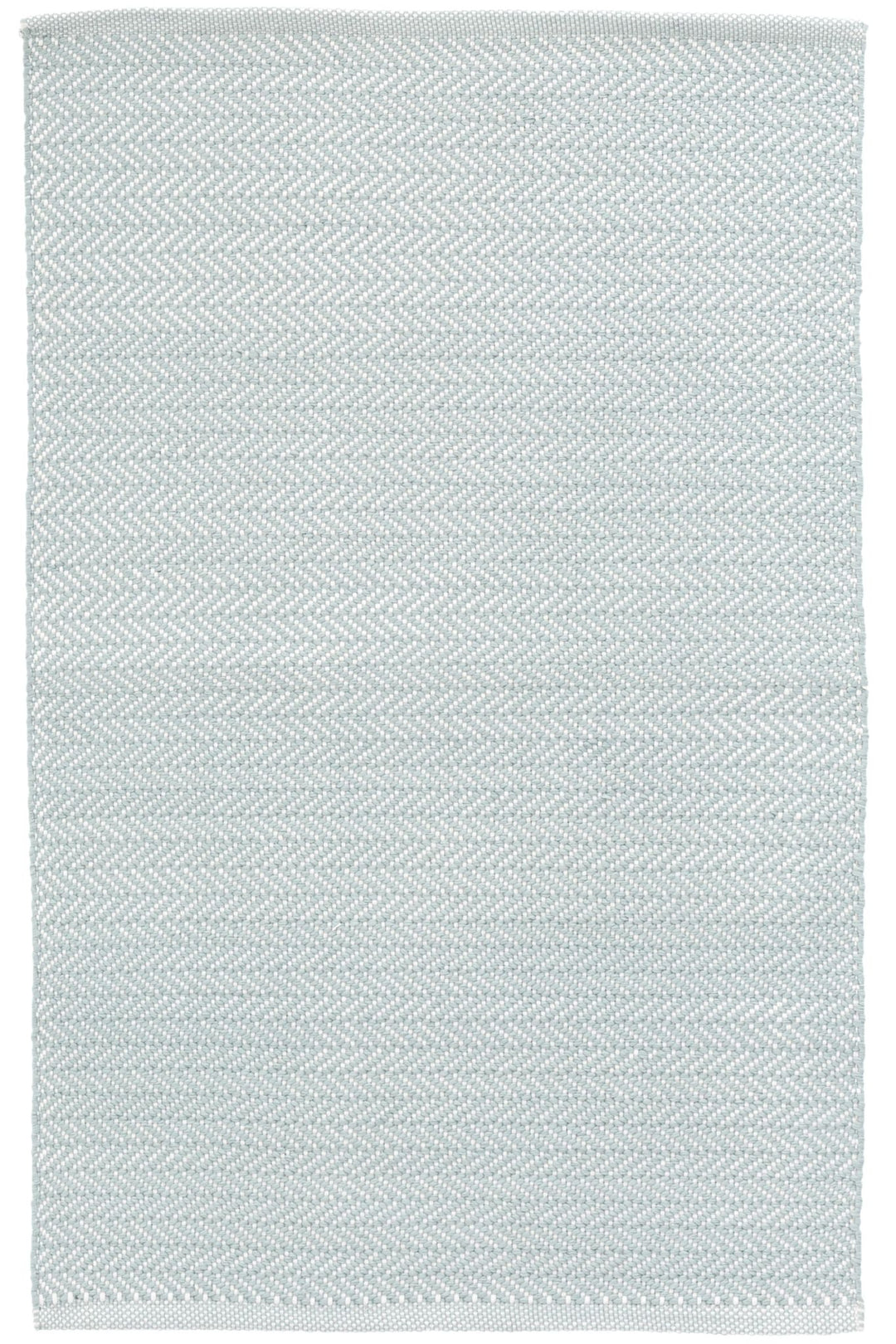 Herringbone Light Blue/Ivory Handwoven Indoor/Outdoor Rug Rug By Annie Selke