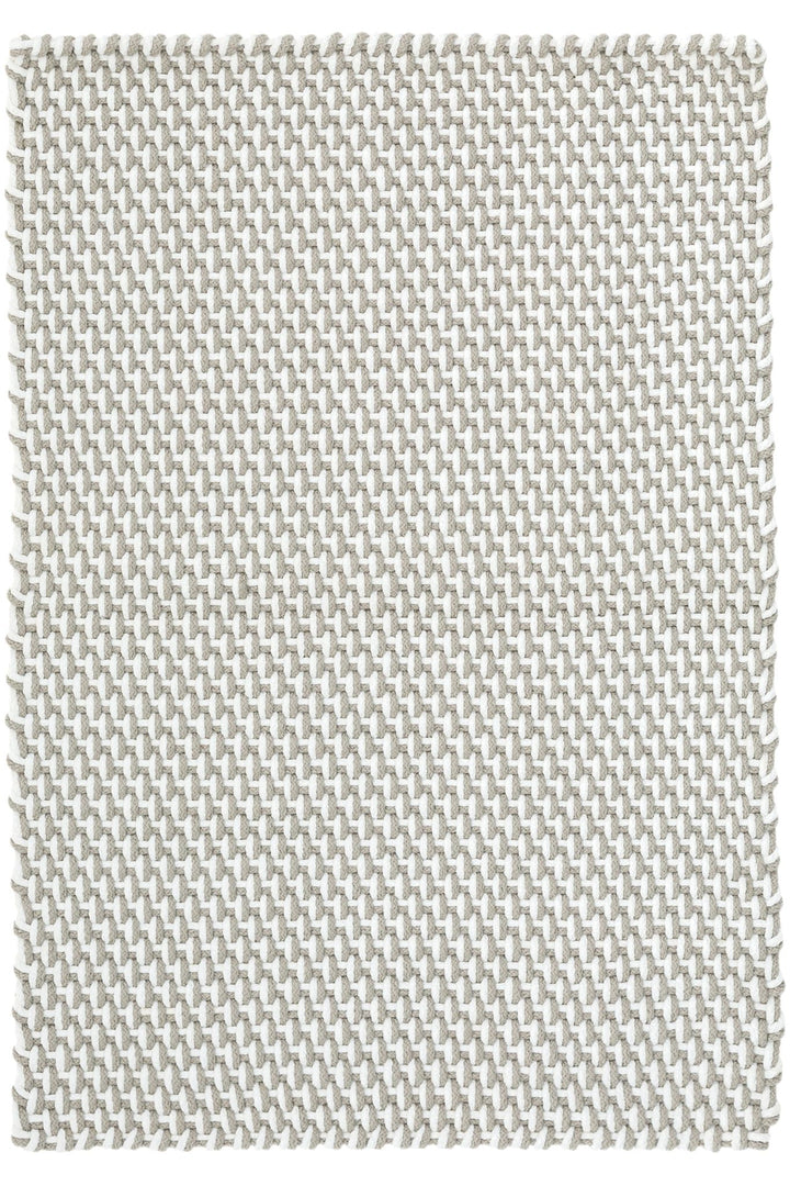 Two-Tone Rope Platinum/White Handwoven Indoor/Outdoor Rug Rug By Annie Selke