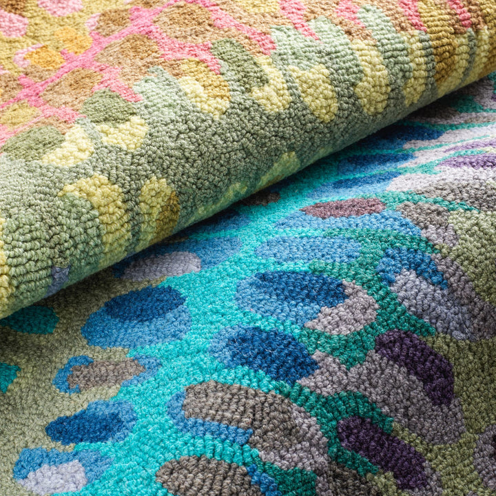 Paint Chip Multi Hand Micro Hooked Wool Rug Rug By Annie Selke