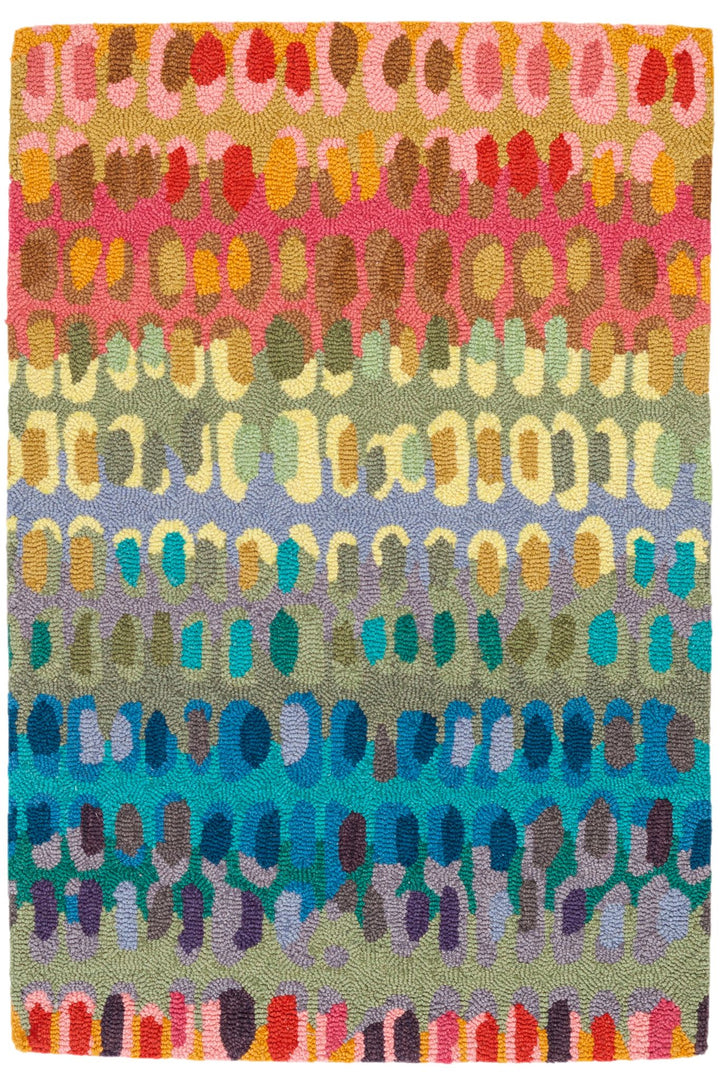 Paint Chip Multi Hand Micro Hooked Wool Rug Rug By Annie Selke