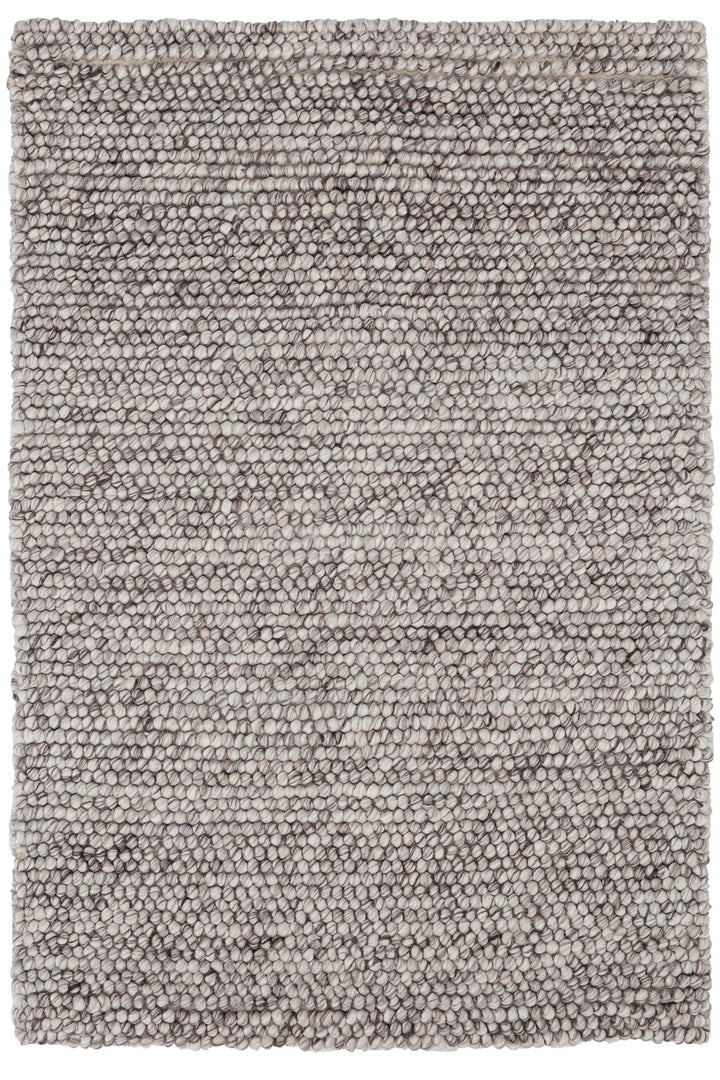 Niels Grey Handwoven Wool/Viscose Rug Rug By Annie Selke