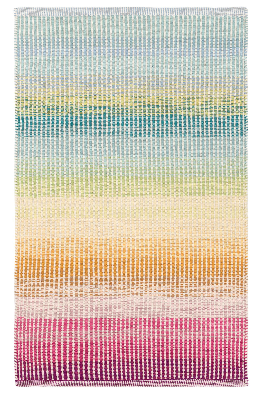 Watercolor Horizon Handwoven Cotton Rug Rug By Annie Selke