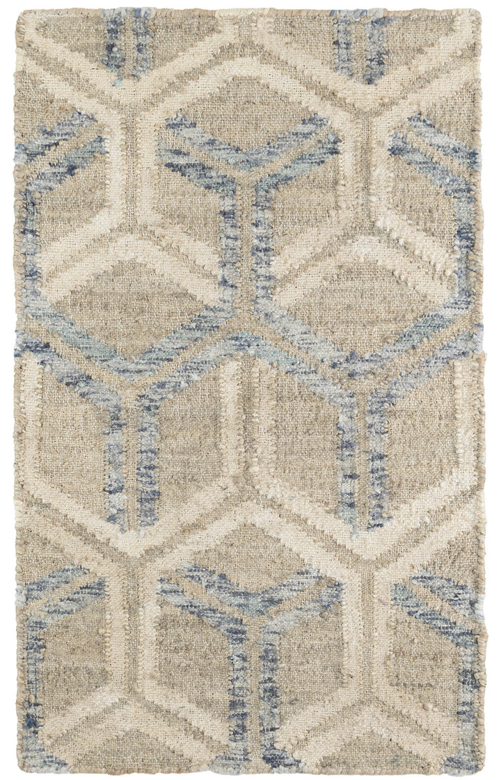 Tala Blue Handwoven Jute Rug Rug By Annie Selke