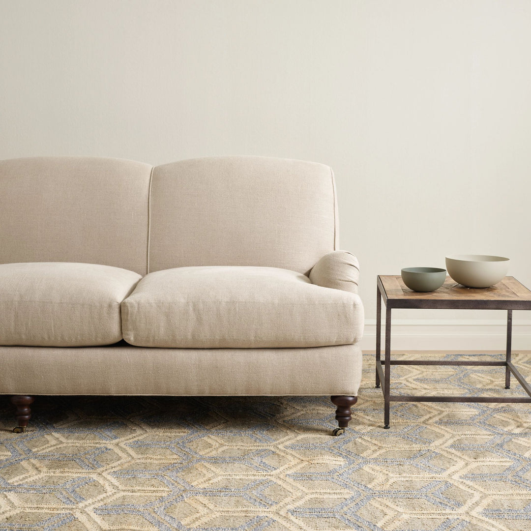 Tala Blue Handwoven Jute Rug Rug By Annie Selke