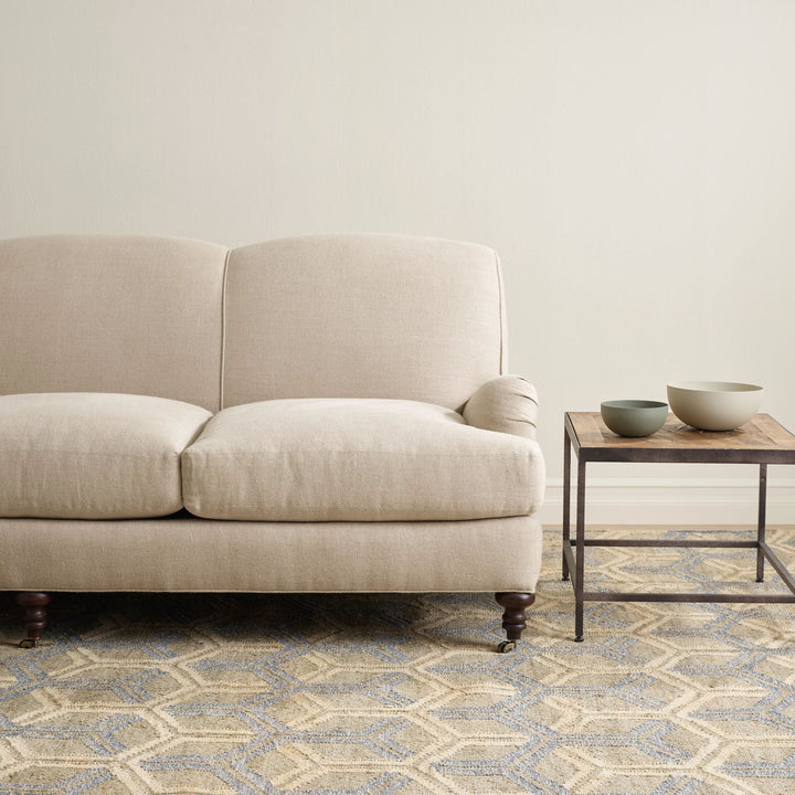 Tala Blue Handwoven Jute Rug Rug By Annie Selke