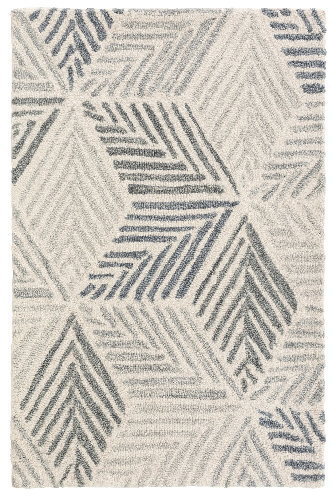 Karari Blue Hand Hooked Wool Rug Rug By Annie Selke
