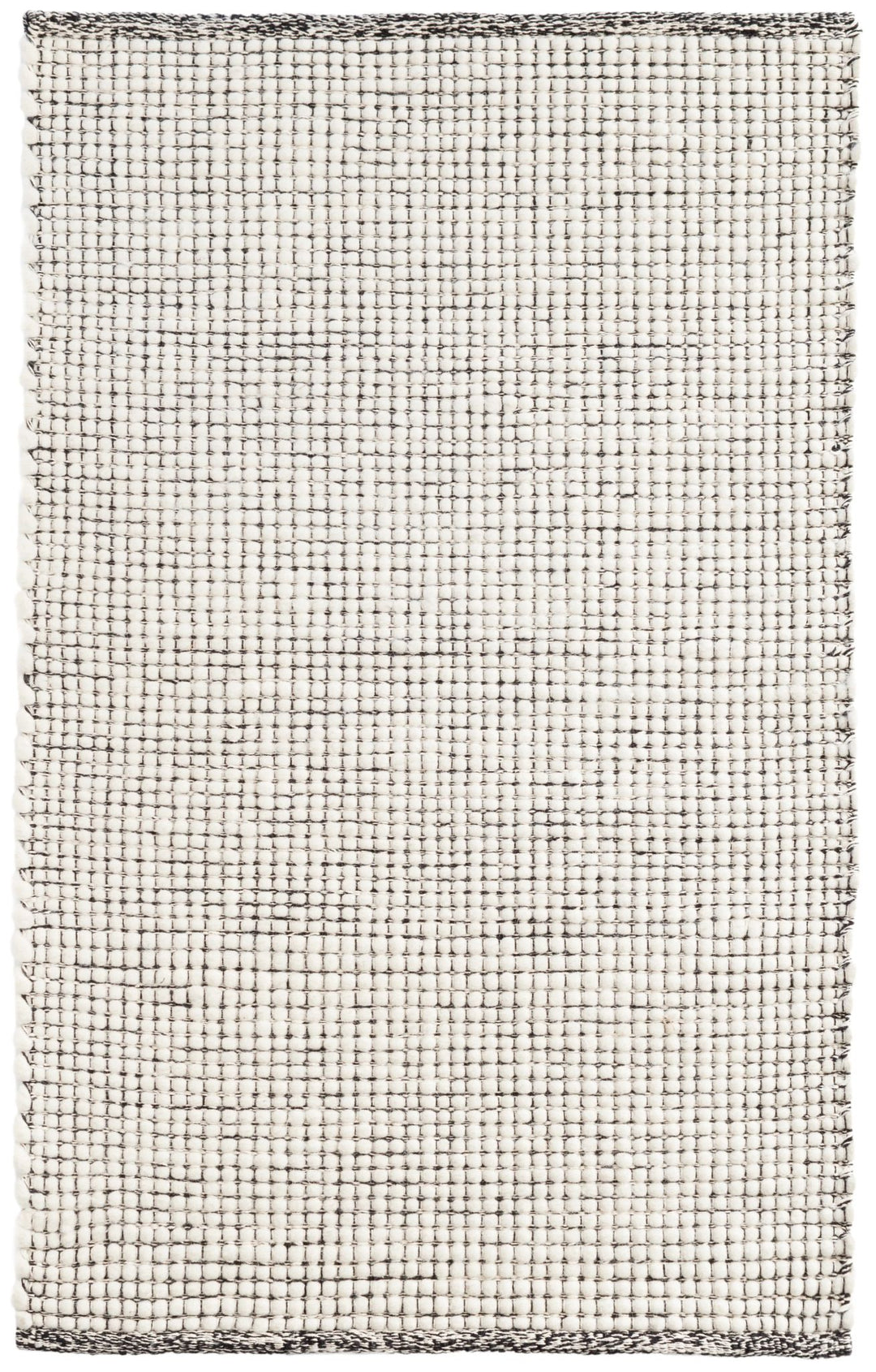 Network Black Handwoven Wool Rug Rug By Annie Selke