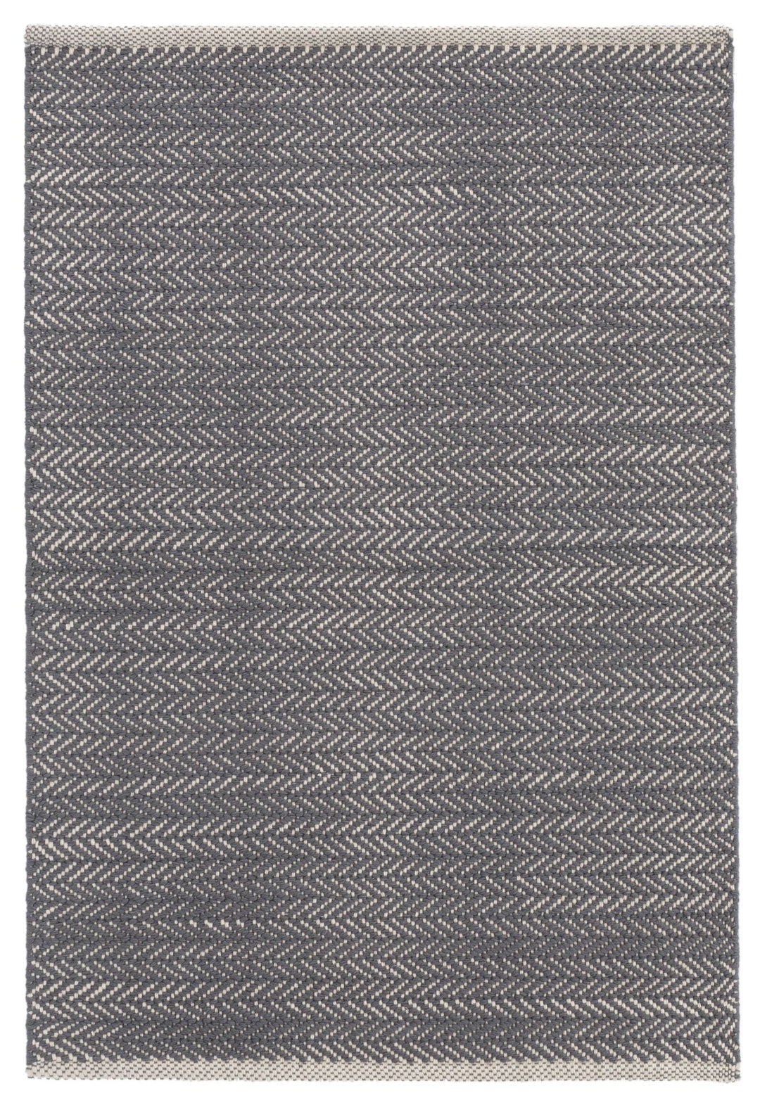 Herringbone Shale Handwoven Cotton Rug Rug By Annie Selke