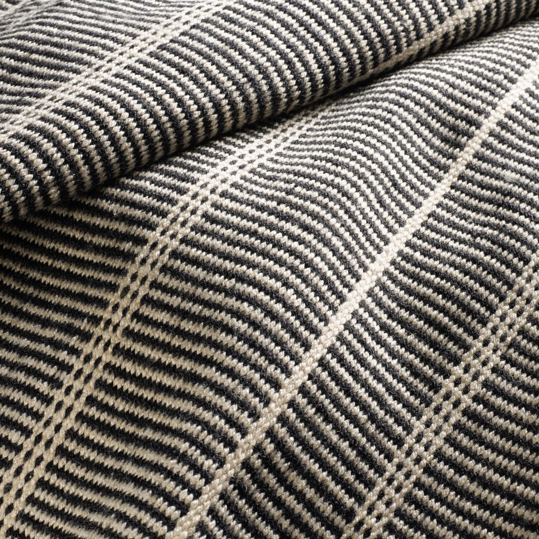 Samson Black Handwoven Indoor/Outdoor Rug Rug By Annie Selke