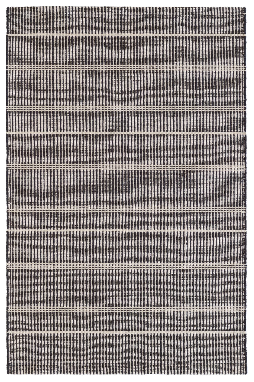 Samson Black Handwoven Indoor/Outdoor Rug Rug By Annie Selke