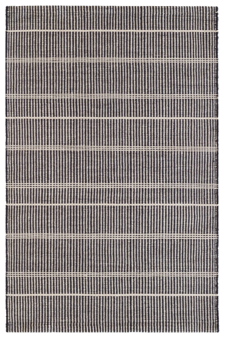 Samson Black Handwoven Indoor/Outdoor Rug Rug By Annie Selke
