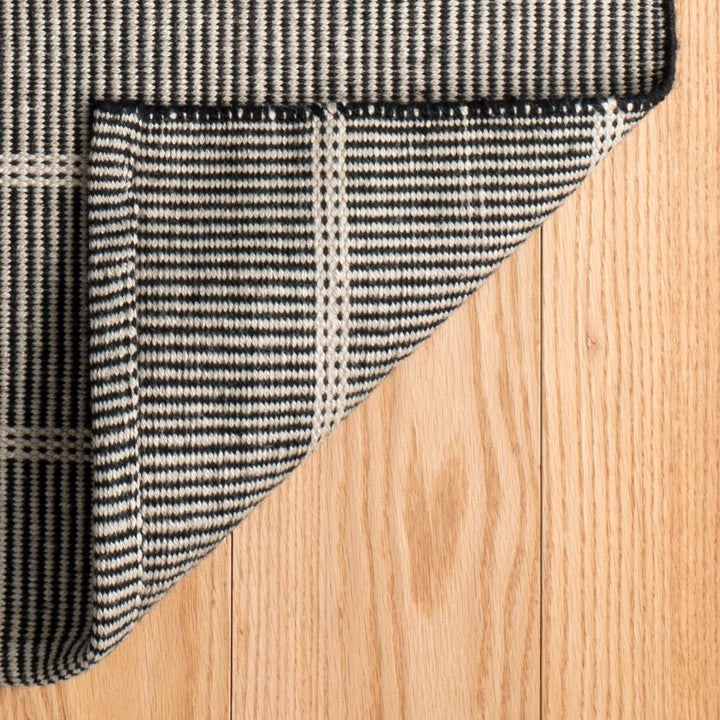 Samson Black Handwoven Indoor/Outdoor Rug Rug By Annie Selke
