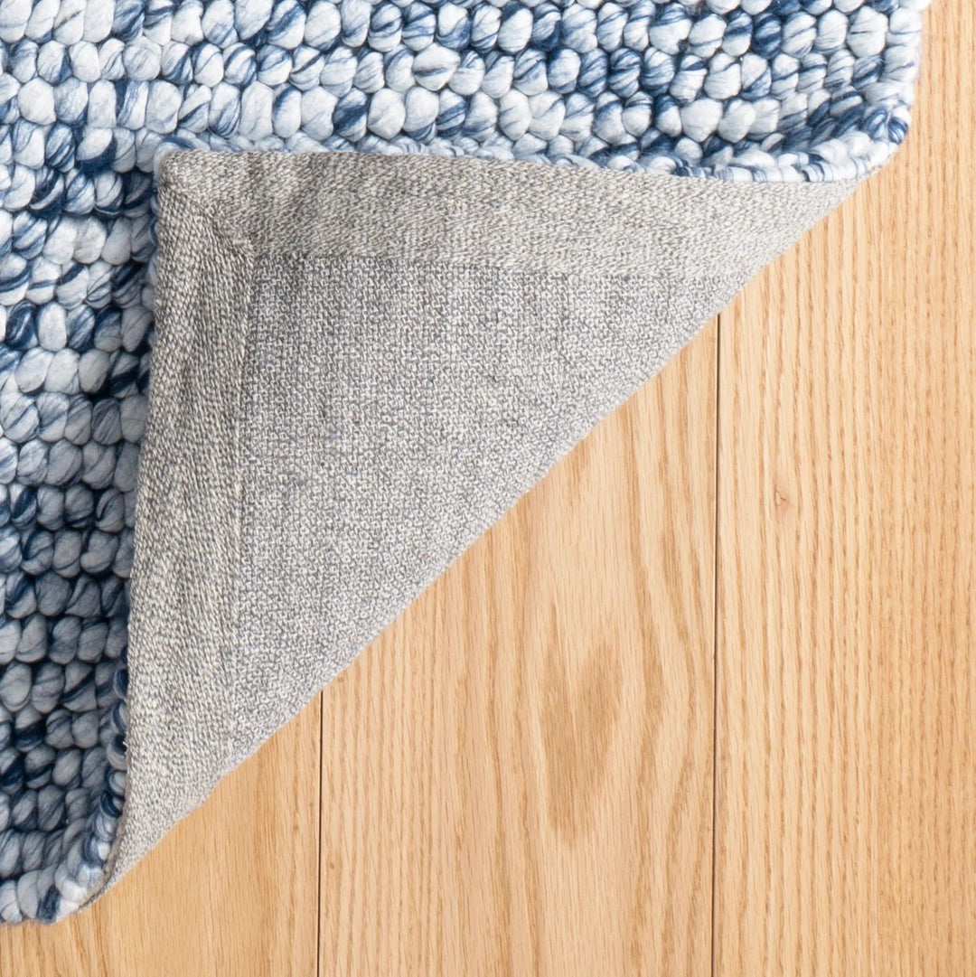 Niels Navy Handwoven Wool/Viscose Rug Rug By Annie Selke