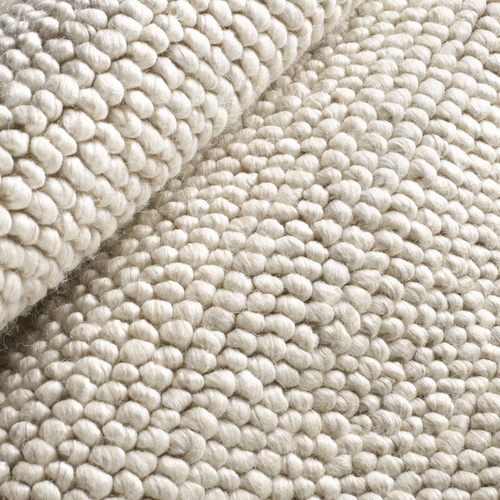 Niels Ivory Handwoven Wool/Viscose Rug Rug By Annie Selke