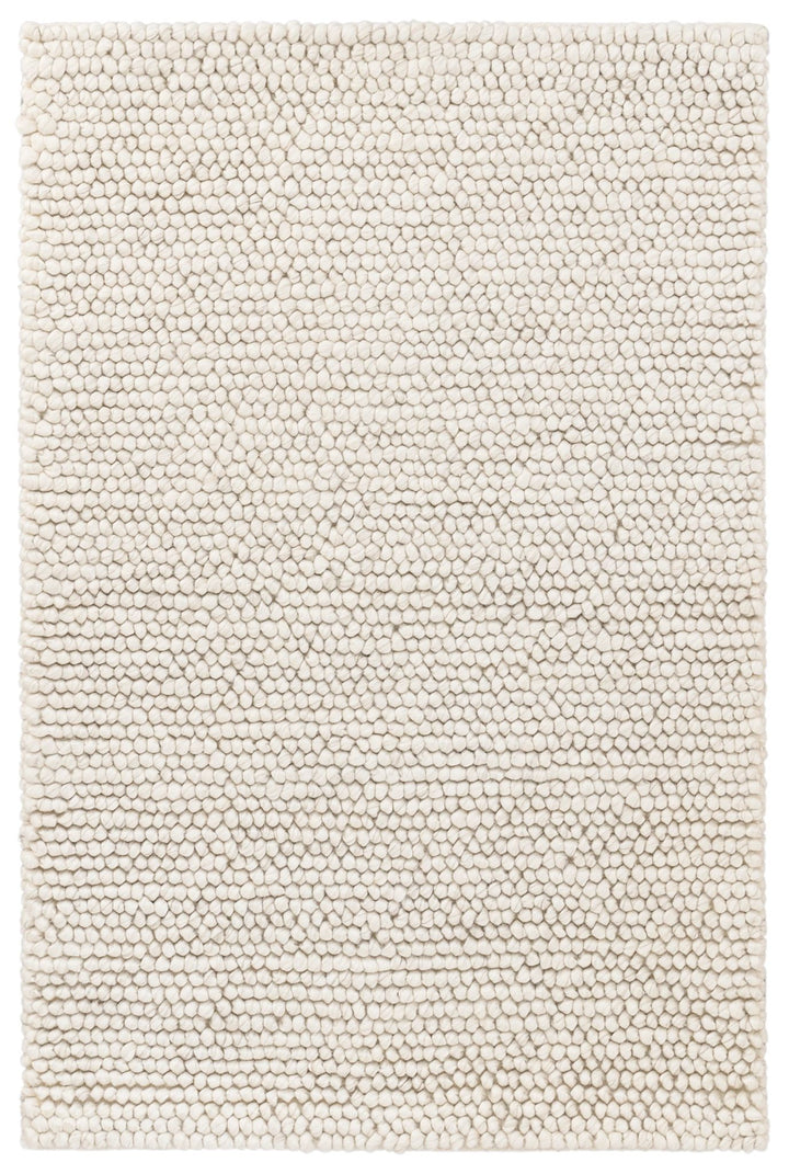Niels Ivory Handwoven Wool/Viscose Rug Rug By Annie Selke