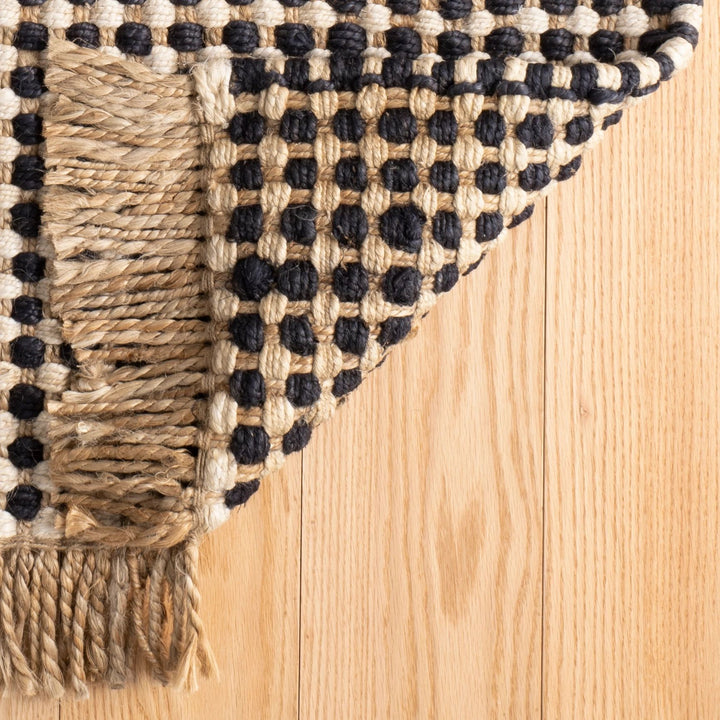 Kuba Black Handwoven Jute Rug Rug By Annie Selke