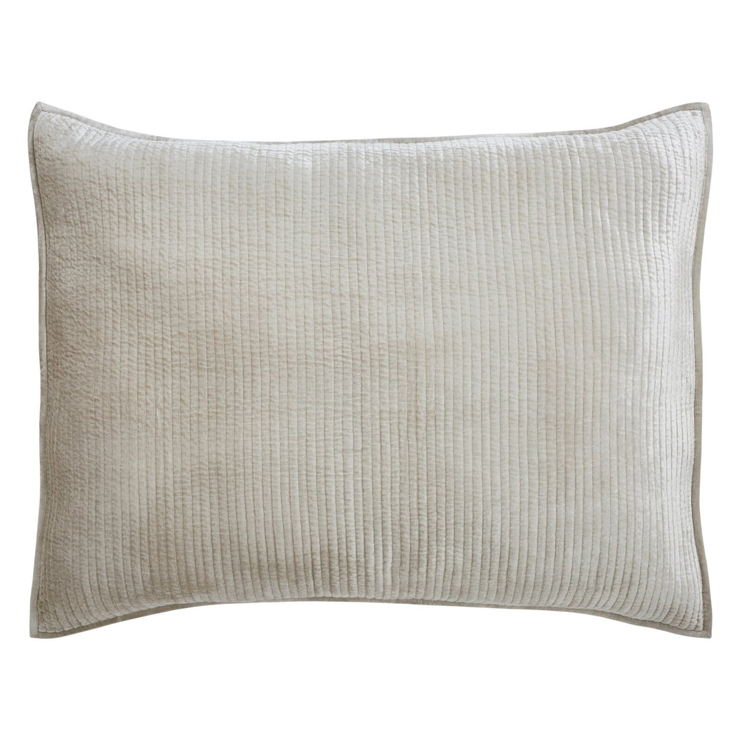 Spencer Channel Stitch Velvet Sham Sham By Orchids Lux Home