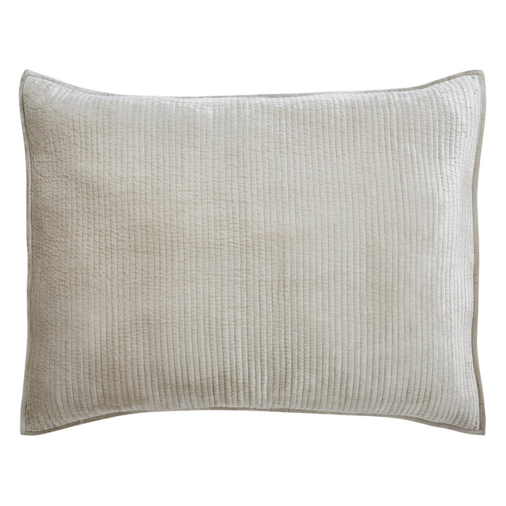 Spencer Channel Stitch Velvet Sham Sham By Orchids Lux Home