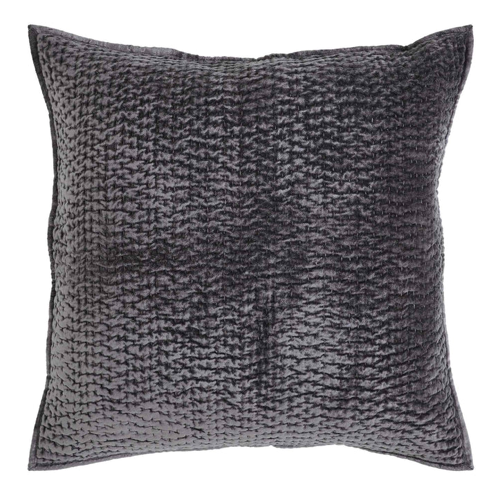 Laguna Pick Stitch Velvet Sham Sham By Orchids Lux Home