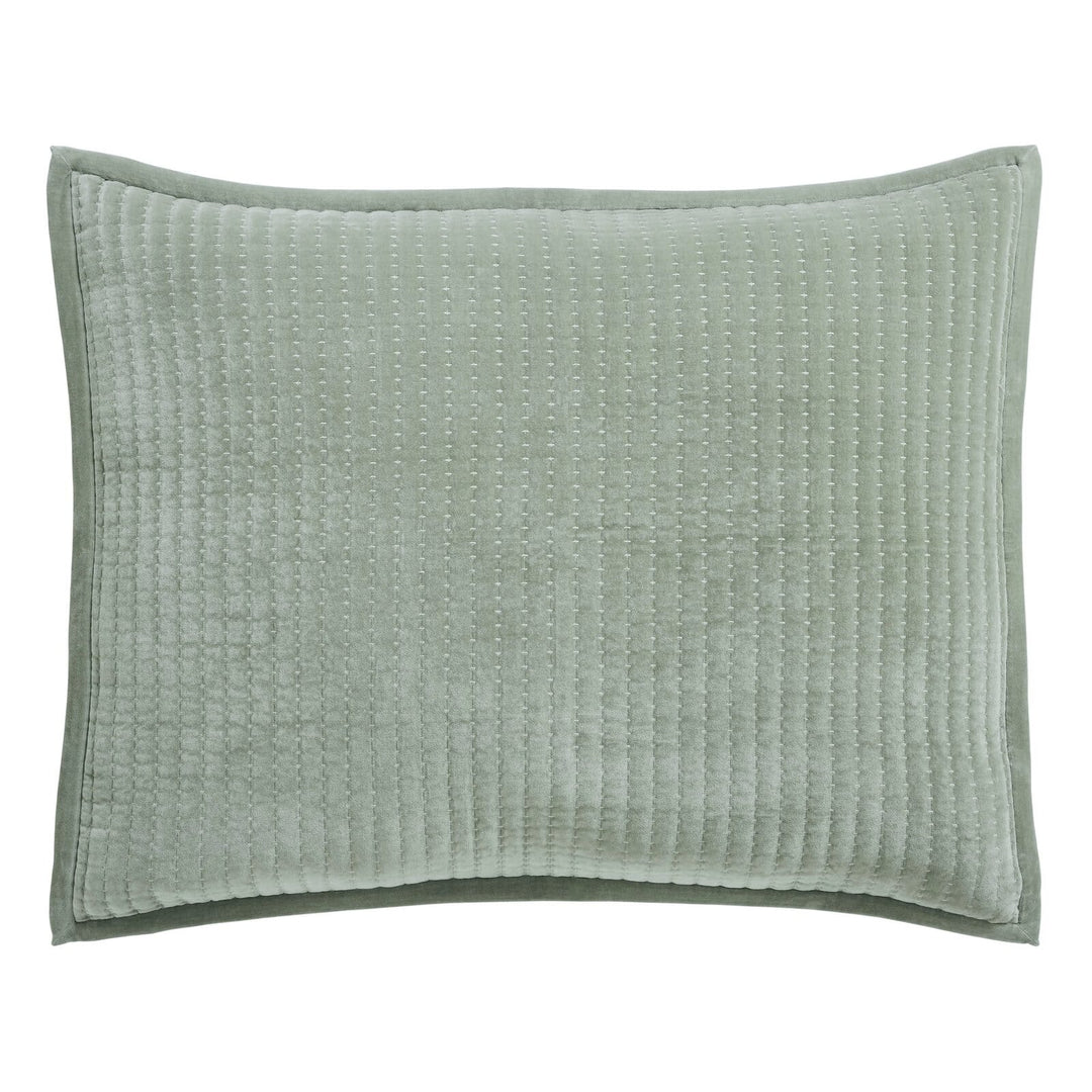 Milton Channel Stitched Velvet Sham Sham By Orchids Lux Home