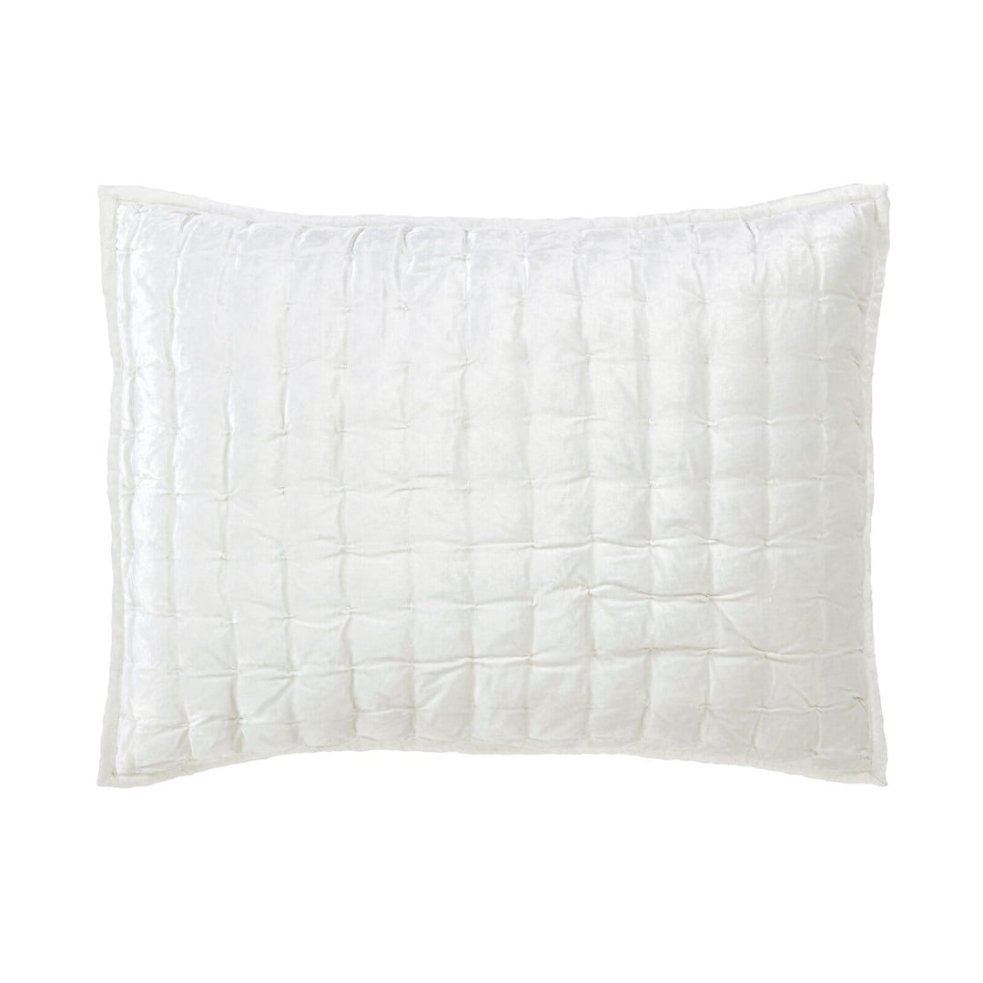 Luna Hand Pinched Velvet Sham Sham By Orchids Lux Home