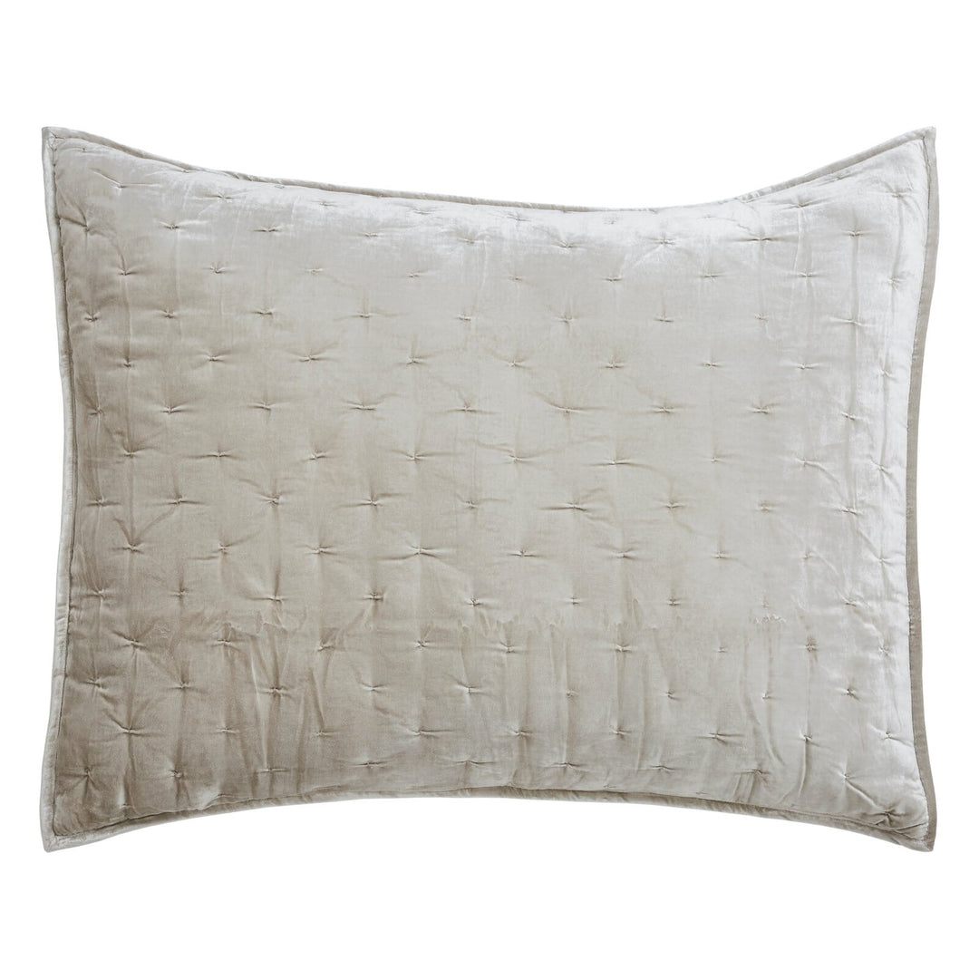 Luna Hand Pinched Velvet Sham Sham By Orchids Lux Home